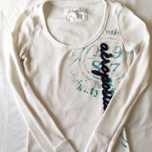 Aeropostale White Long sleeve Top